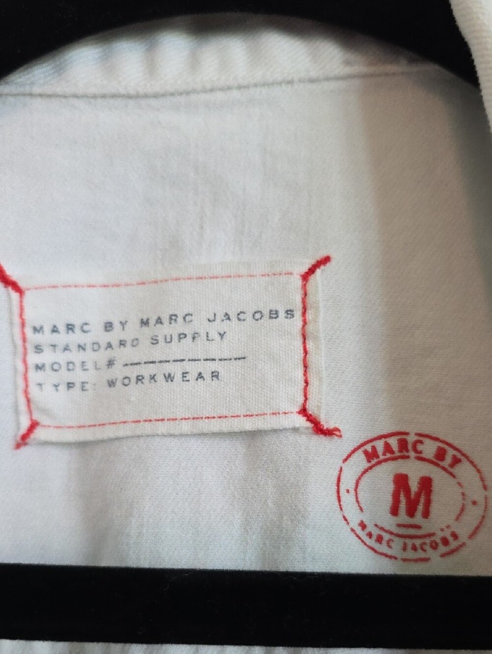Marc by Marc Jacobs Standard Supply White Denim Vest - Picture 4 of 5